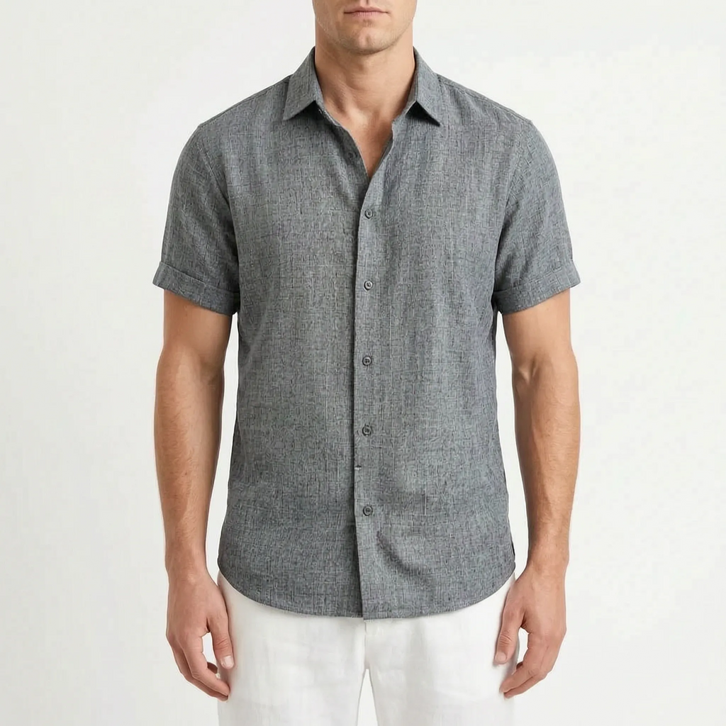 Ventium  - Casual Short Sleeve Button-Front Shirt Casual Daytime Wear