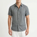 Ventium  - Casual Short Sleeve Button-Front Shirt Casual Daytime Wear