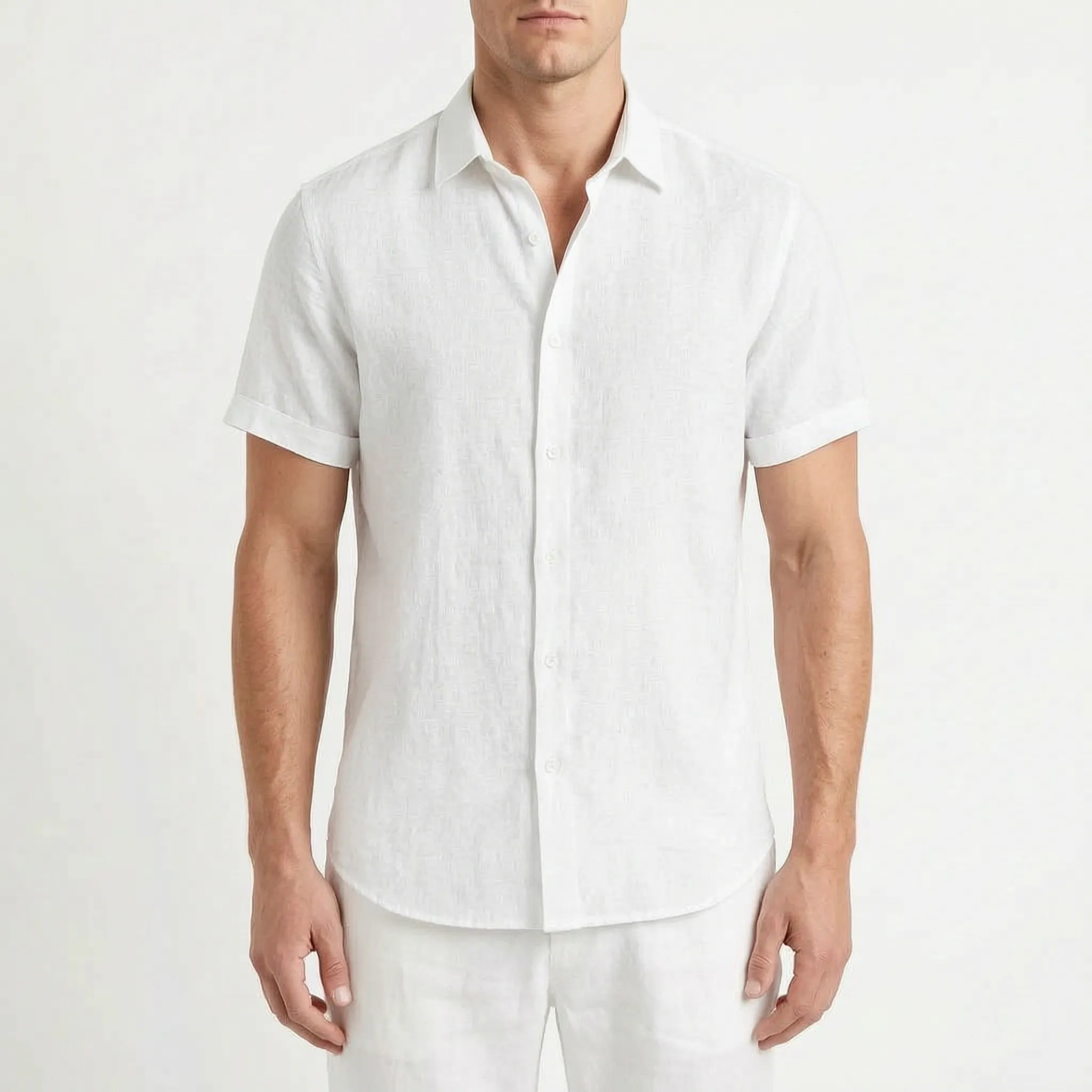 Ventium  - Casual Short Sleeve Button-Front Shirt Casual Daytime Wear
