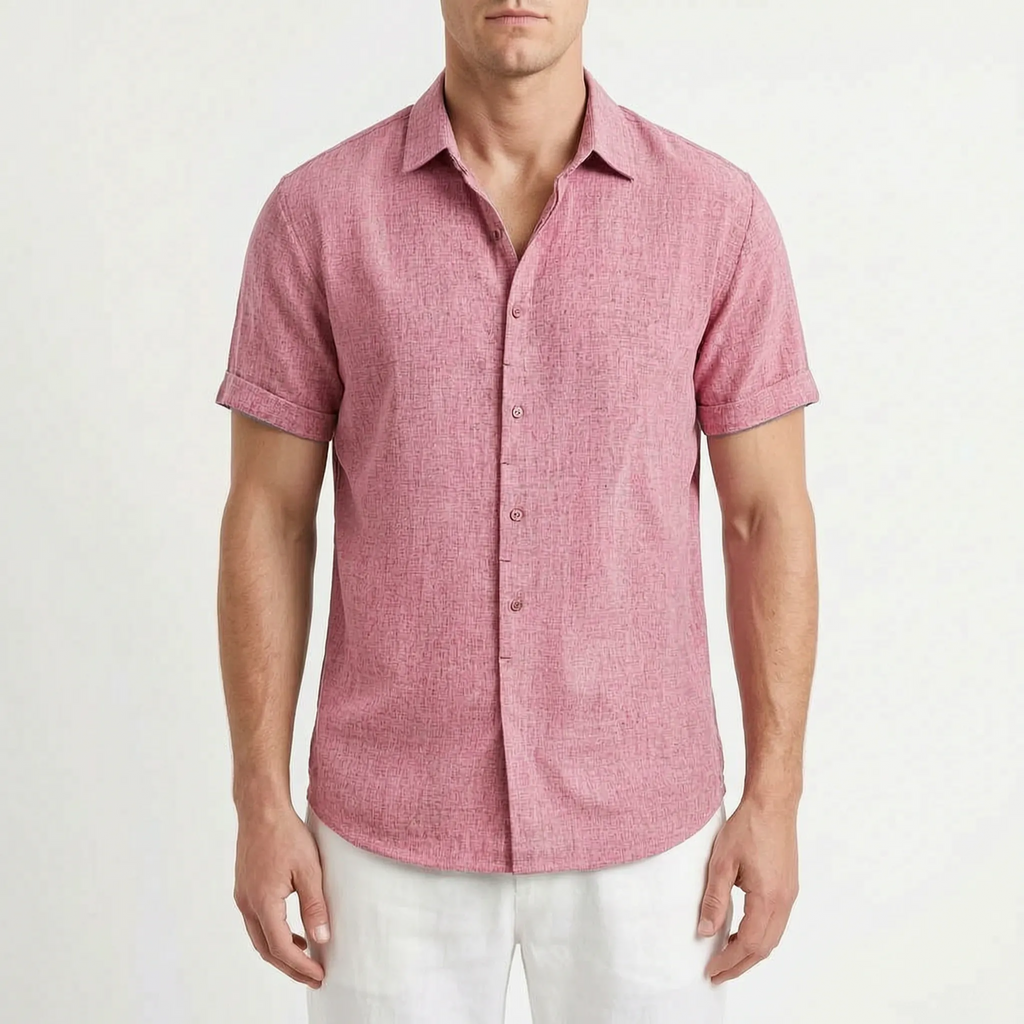 Ventium  - Casual Short Sleeve Button-Front Shirt Casual Daytime Wear