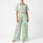 Verdura  - Two-Piece Floral Openwork Set Summer Garden Parties