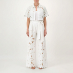 Verdura  - Two-Piece Floral Openwork Set Summer Garden Parties