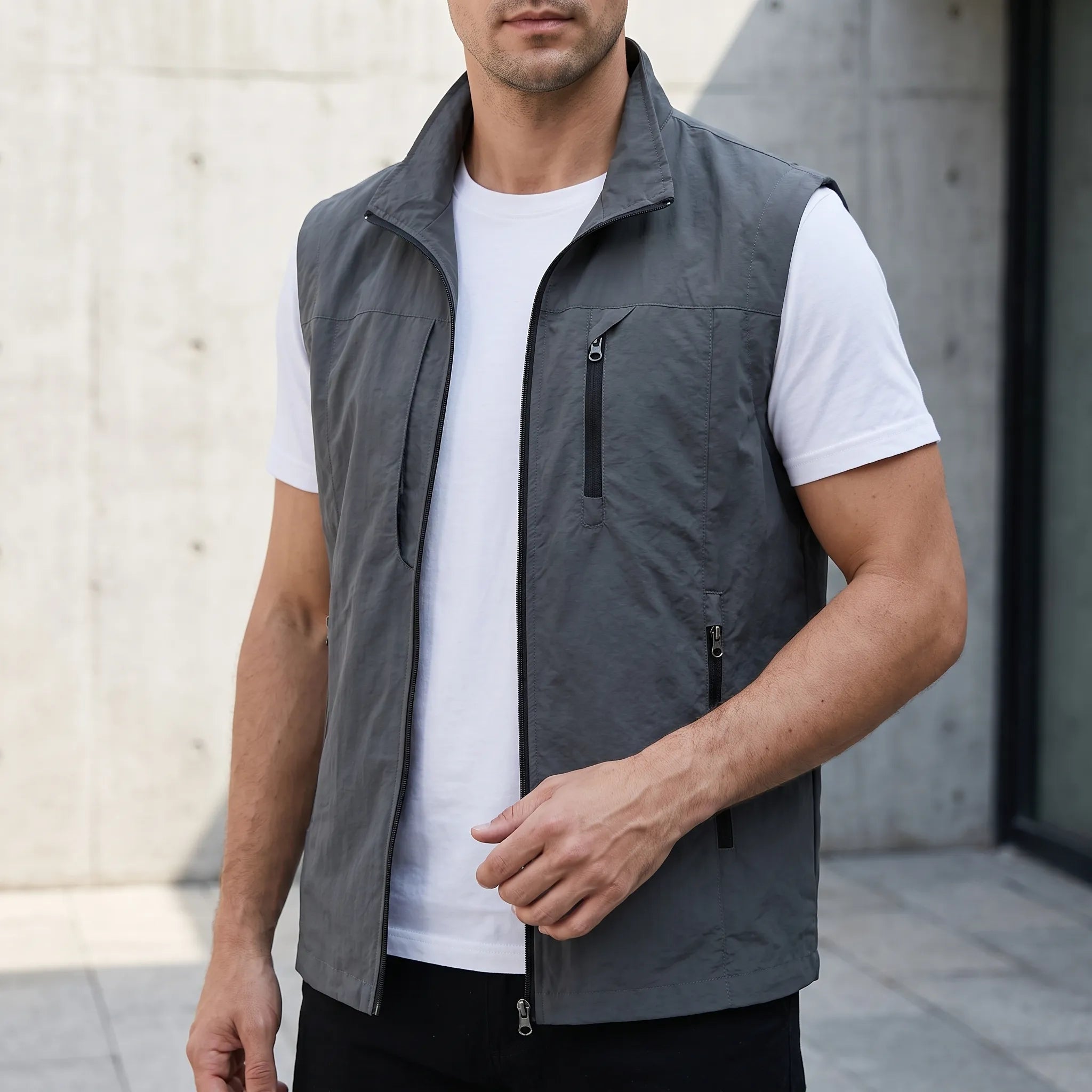 Vestify  - Lightweight Zip-Front Utility Gilet Everyday Casual Layering