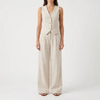 VestraSet  - Sleeveless Waistcoat And Trouser Co-Ord Office Styling