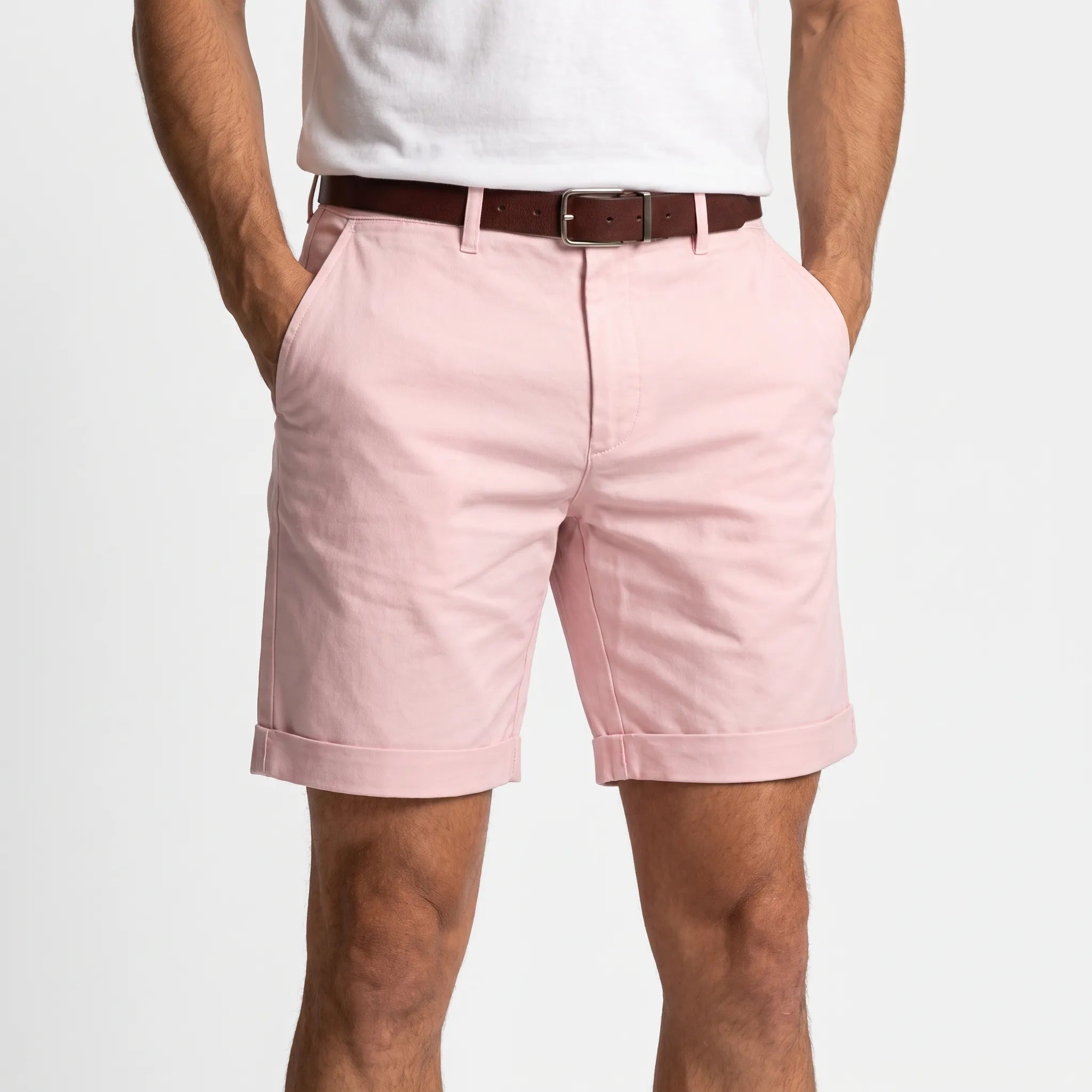 Vexley  - Tailored Above-Knee Men's Chino Shorts Warm-Weather Styling