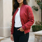 Vianor  - Smooth Zip-Up Bomber Jacket Layering Over T-Shirts