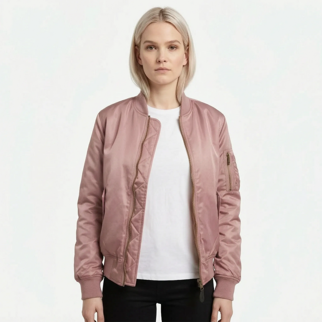 Vianor  - Smooth Zip-Up Bomber Jacket Layering Over T-Shirts