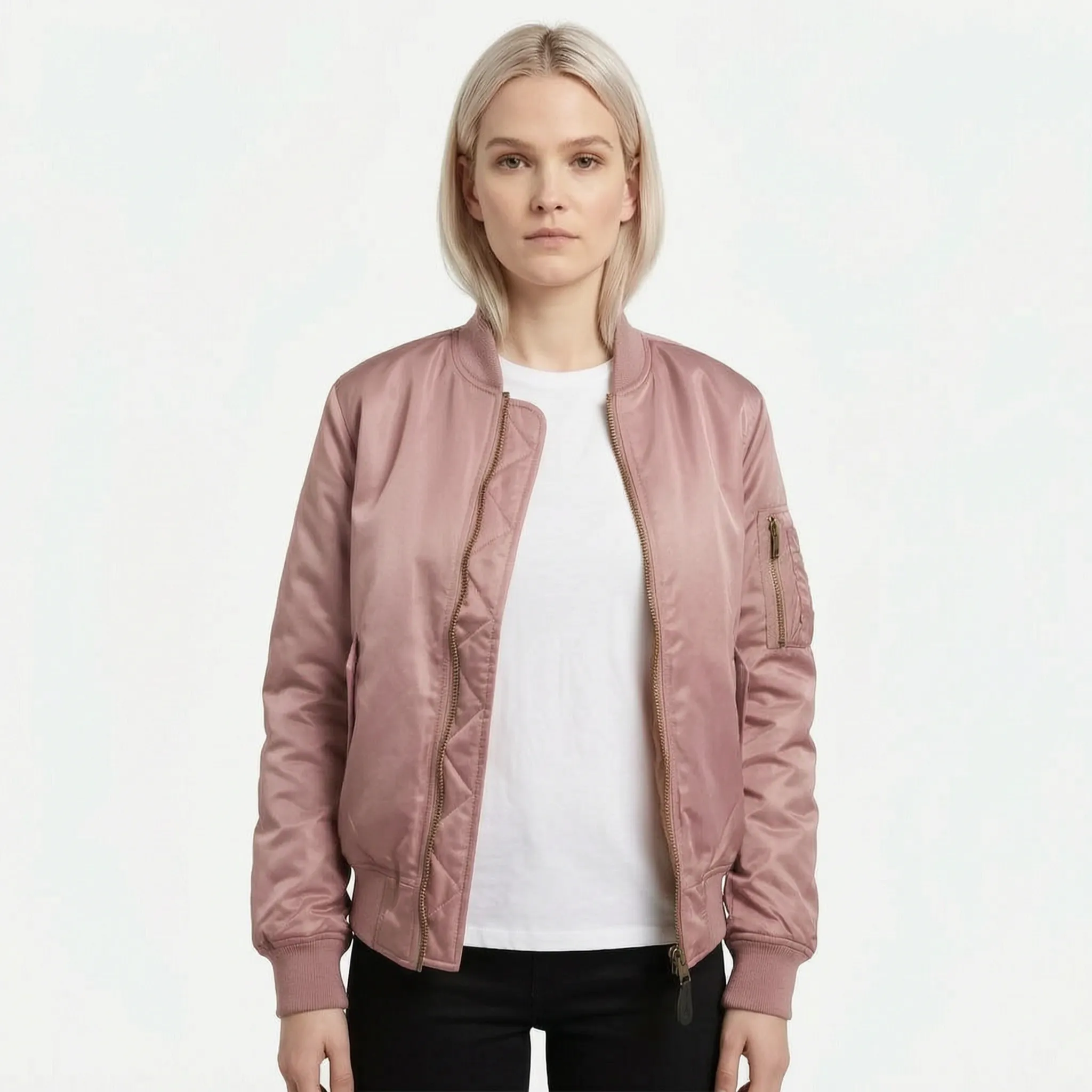 Vianor  - Smooth Zip-Up Bomber Jacket Layering Over T-Shirts
