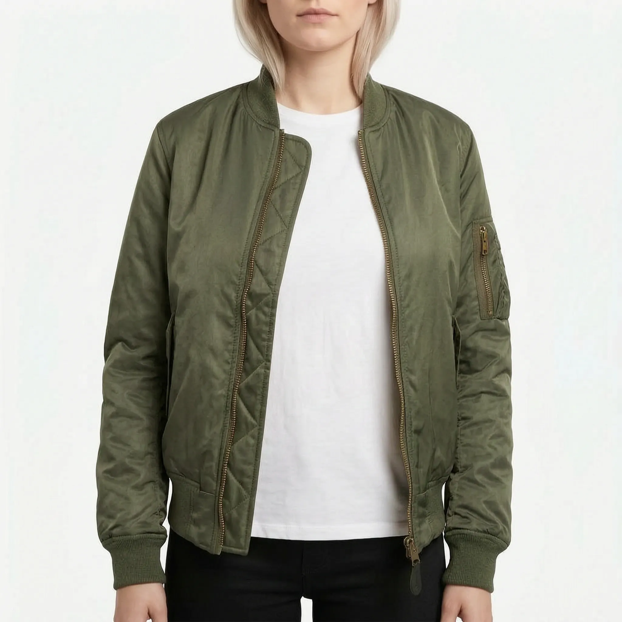 Vianor  - Smooth Zip-Up Bomber Jacket Layering Over T-Shirts