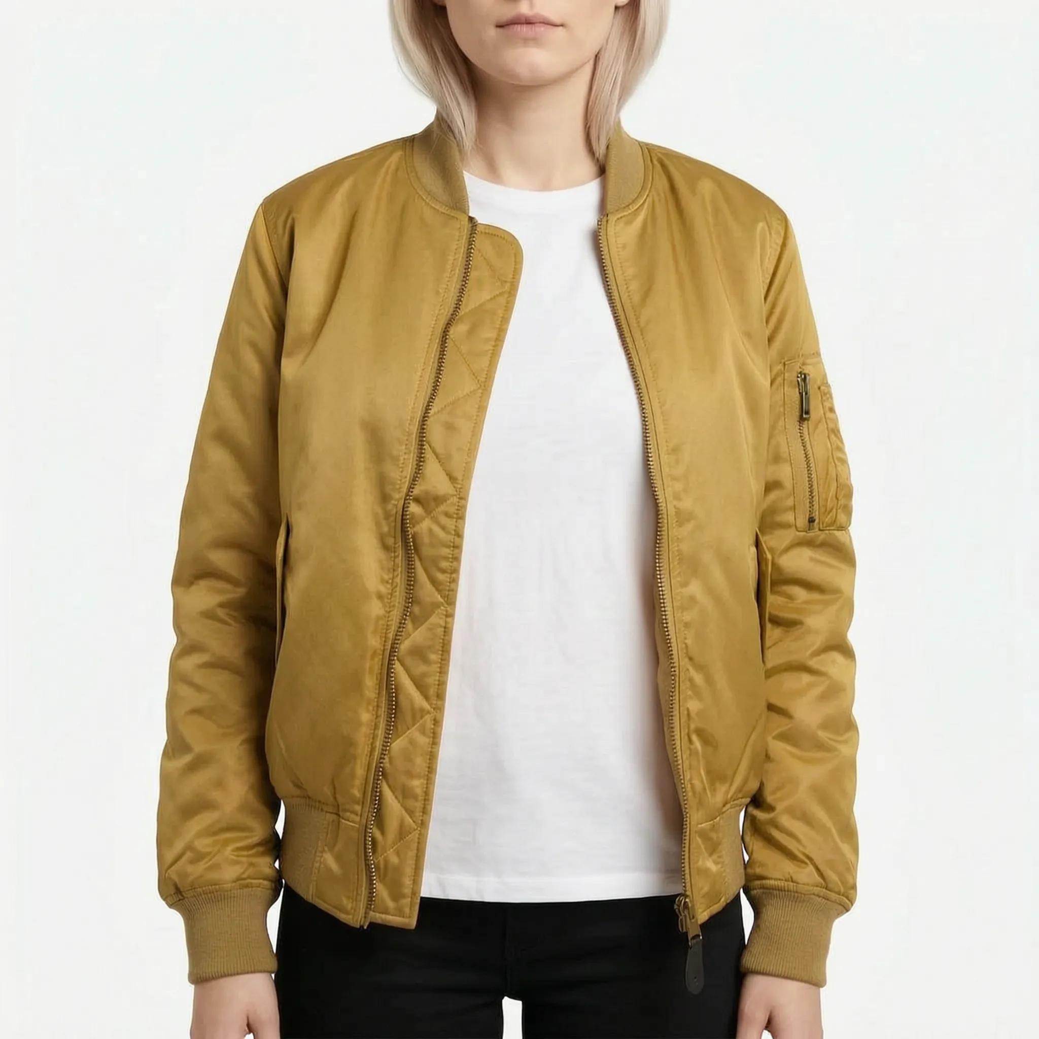 Vianor  - Smooth Zip-Up Bomber Jacket Layering Over T-Shirts