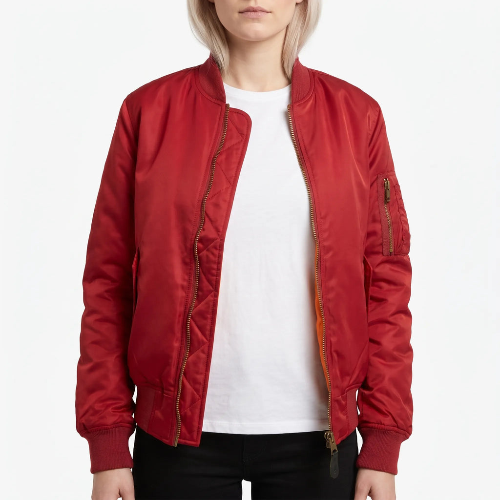 Vianor  - Smooth Zip-Up Bomber Jacket Layering Over T-Shirts