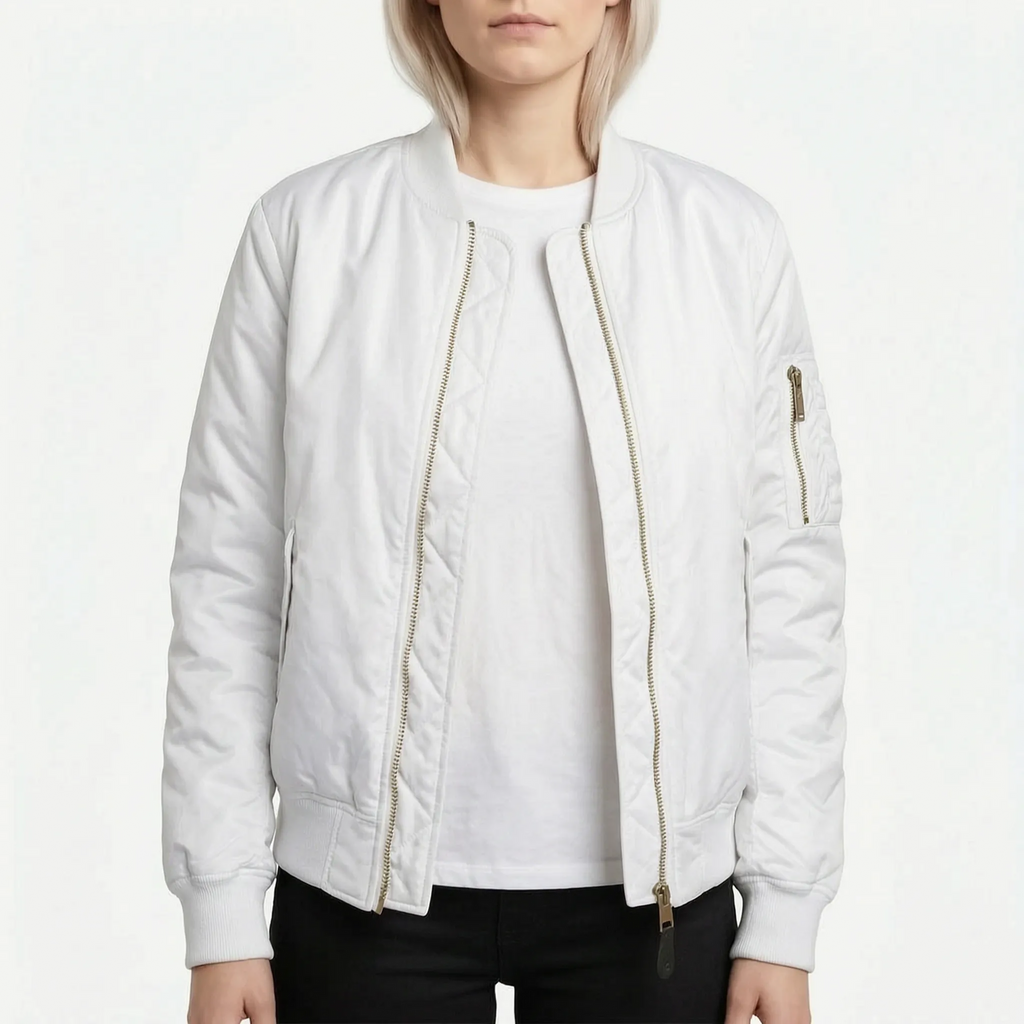 Vianor  - Smooth Zip-Up Bomber Jacket Layering Over T-Shirts