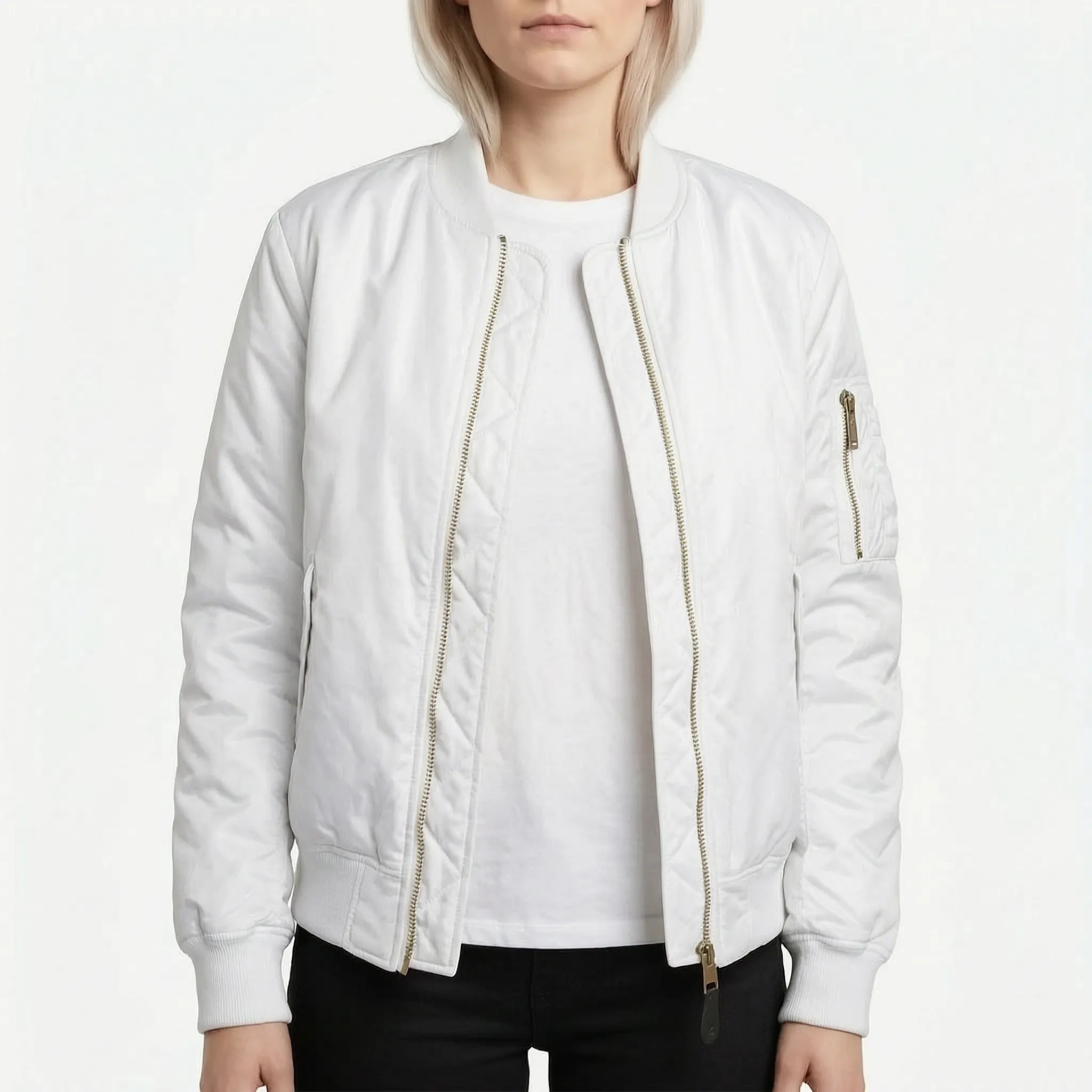 Vianor  - Smooth Zip-Up Bomber Jacket Layering Over T-Shirts