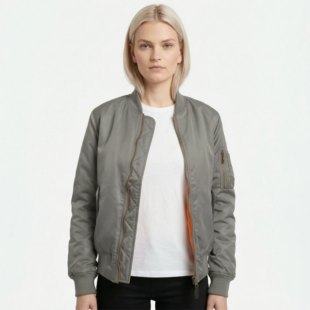 Vianor  - Smooth Zip-Up Bomber Jacket Layering Over T-Shirts