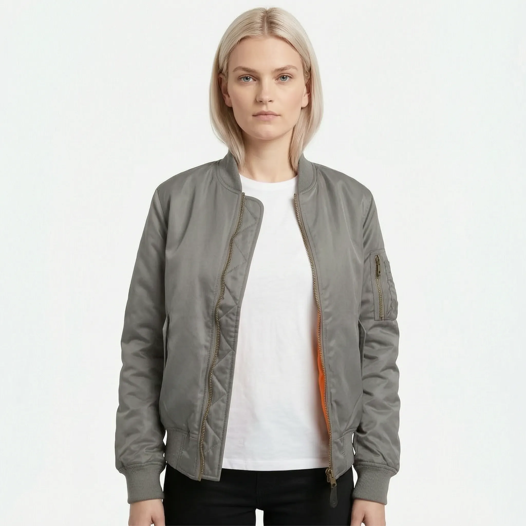 Vianor  - Smooth Zip-Up Bomber Jacket Layering Over T-Shirts
