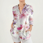Vibrantia  - Vibrant Floral Boho Blouse Casual Daytime Wear
