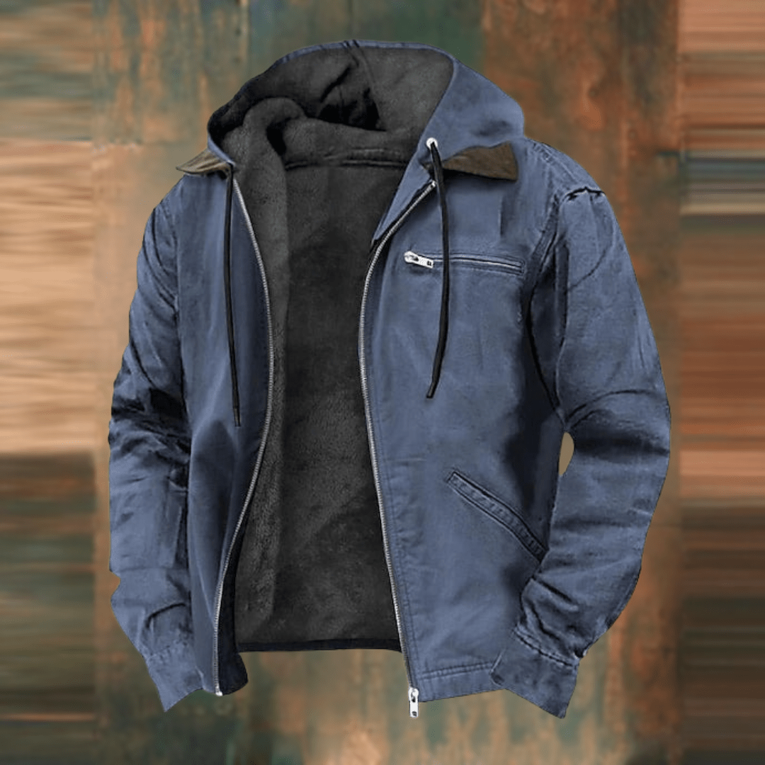 Men's mid-length vintage jacket