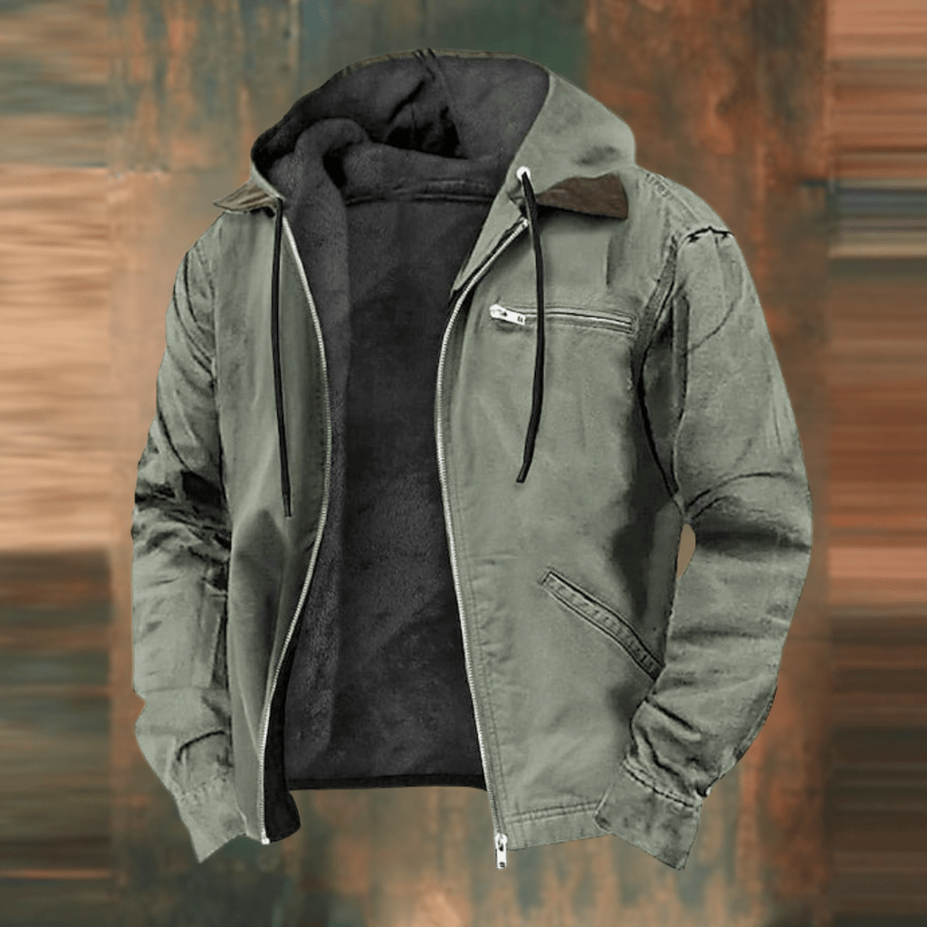 Men's mid-length vintage jacket