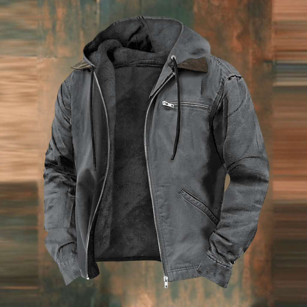 Men's mid-length vintage jacket
