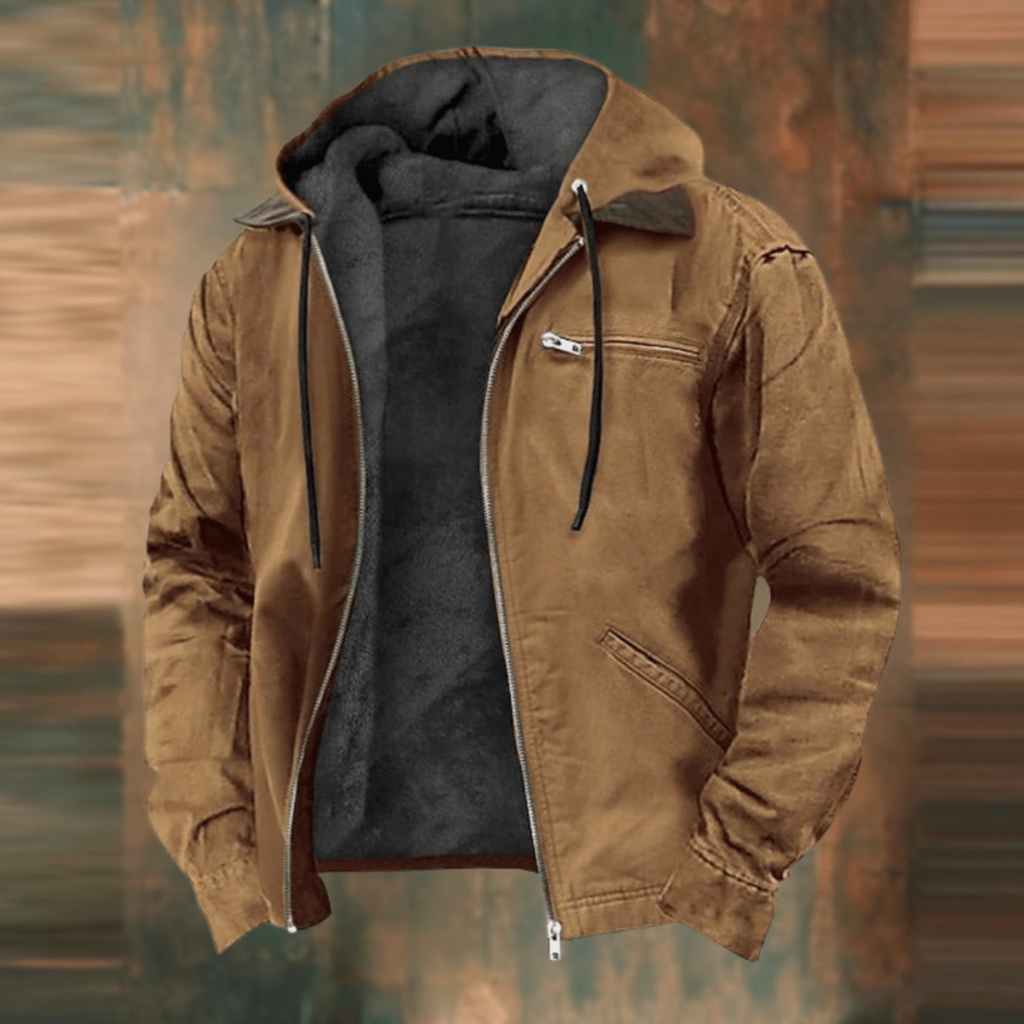Men's mid-length vintage jacket