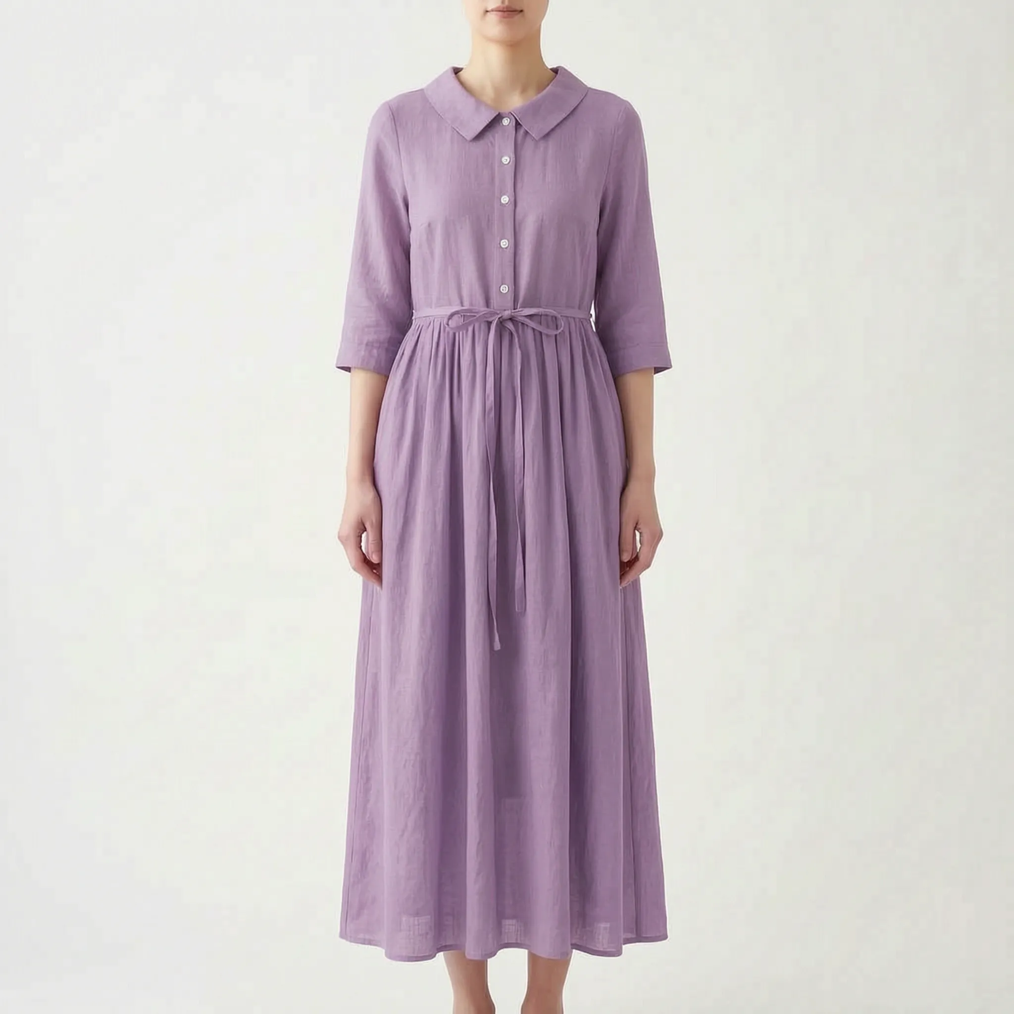 Vistina  - Collared Ladies Summer Maxi Dress Casual Daytime Wear