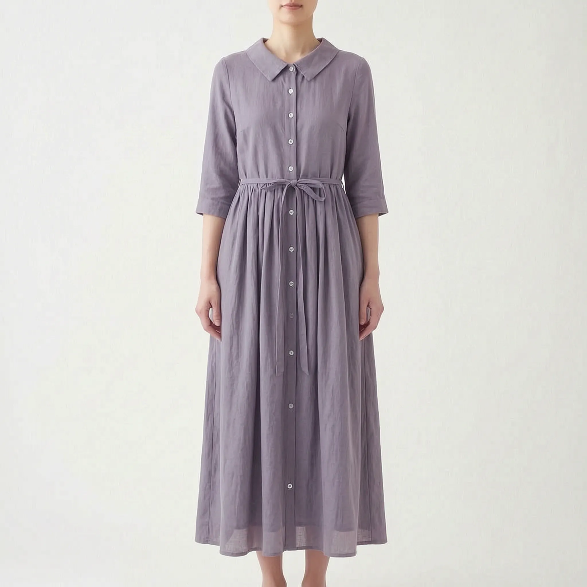 Vistina  - Collared Ladies Summer Maxi Dress Casual Daytime Wear