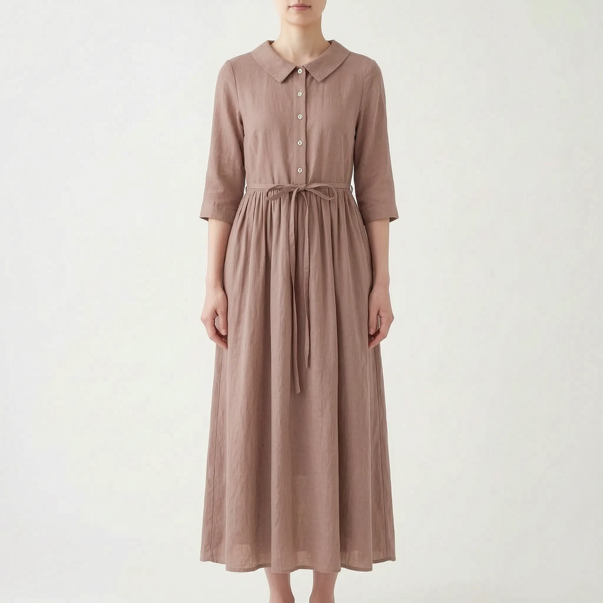 Vistina  - Collared Ladies Summer Maxi Dress Casual Daytime Wear