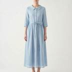 Vistina  - Collared Ladies Summer Maxi Dress Casual Daytime Wear