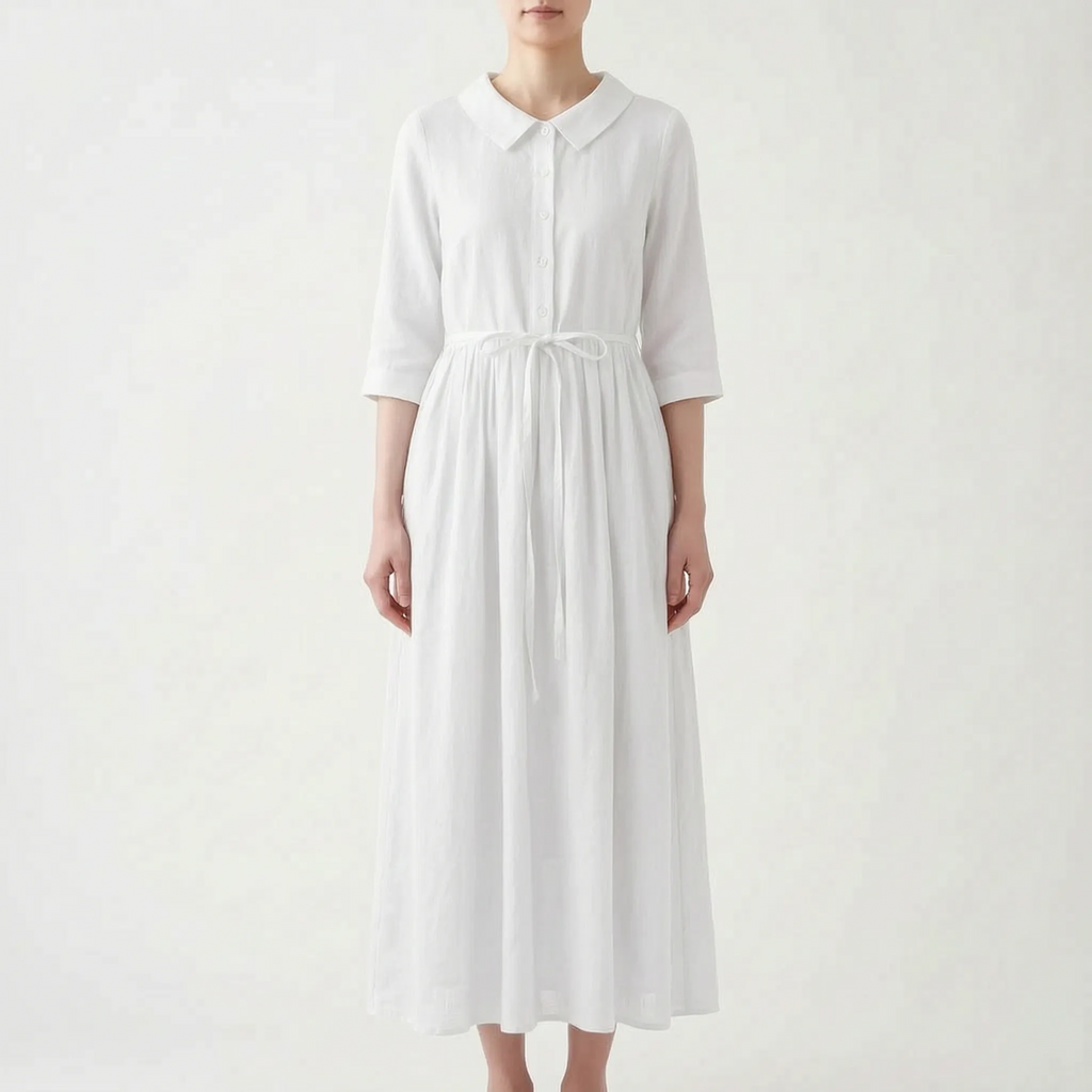 Vistina  - Collared Ladies Summer Maxi Dress Casual Daytime Wear