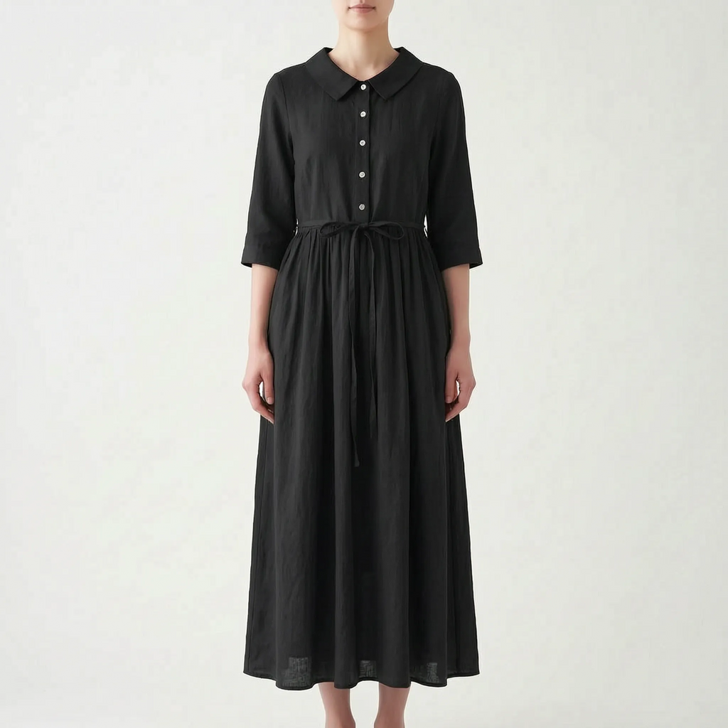 Vistina  - Collared Ladies Summer Maxi Dress Casual Daytime Wear