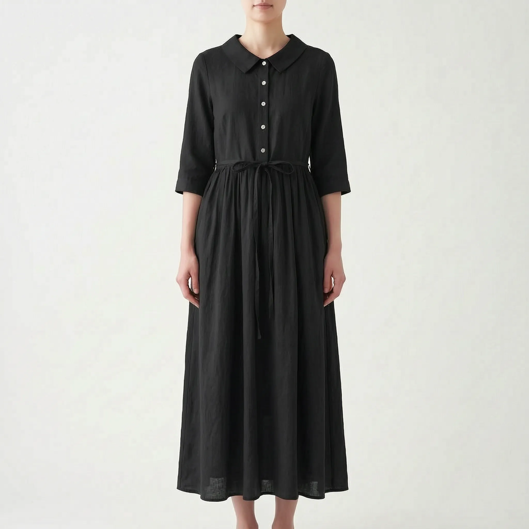 Vistina  - Collared Ladies Summer Maxi Dress Casual Daytime Wear