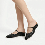 Vittara  - Pointed Toe Flat Mules Office Wear