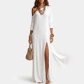 Vittoria  - One-Shoulder Long Sleeve Maxi Dress Summer Evenings