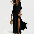 Vittoria  - One-Shoulder Long Sleeve Maxi Dress Summer Evenings