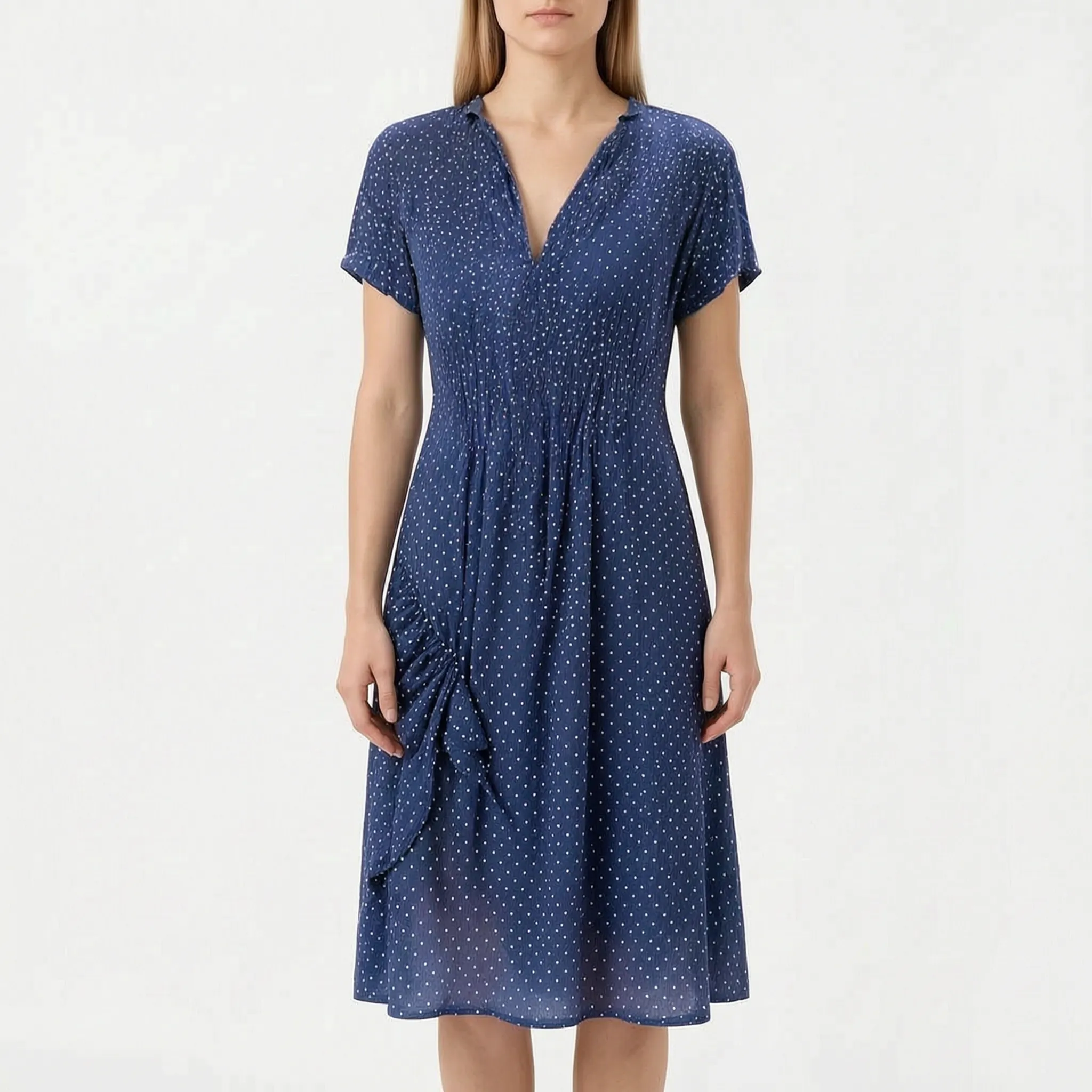 Vivellia  - Ladies Floral Short Sleeve Summer Dress Summer Garden Parties