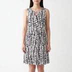 Vivera  - Sleeveless Abstract Print Summer Ladies Dress Casual Daytime Outings
