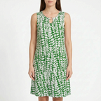 Vivera  - Sleeveless Abstract Print Summer Ladies Dress Casual Daytime Outings