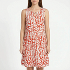 Vivera  - Sleeveless Abstract Print Summer Ladies Dress Casual Daytime Outings