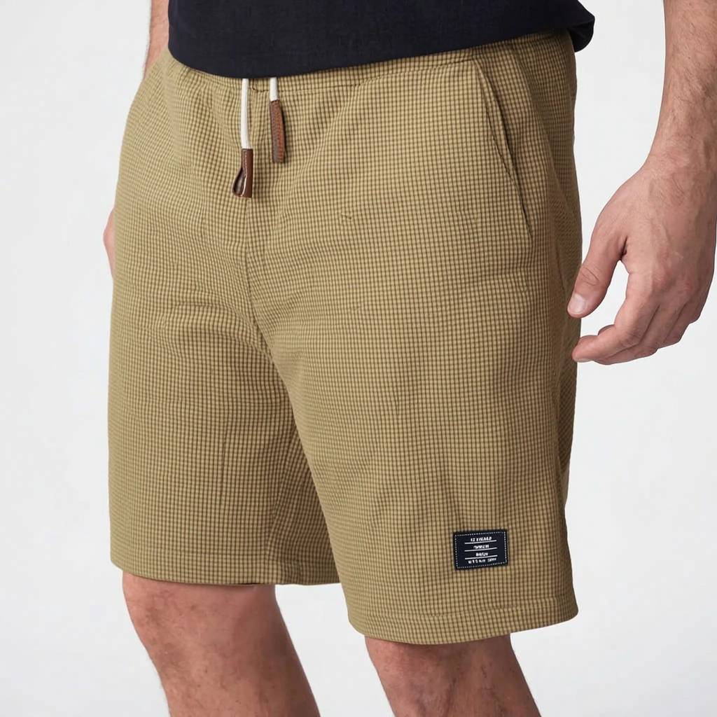 WaffleTide  - Men's Waffle Knit Shorts Casual Daytime Wear