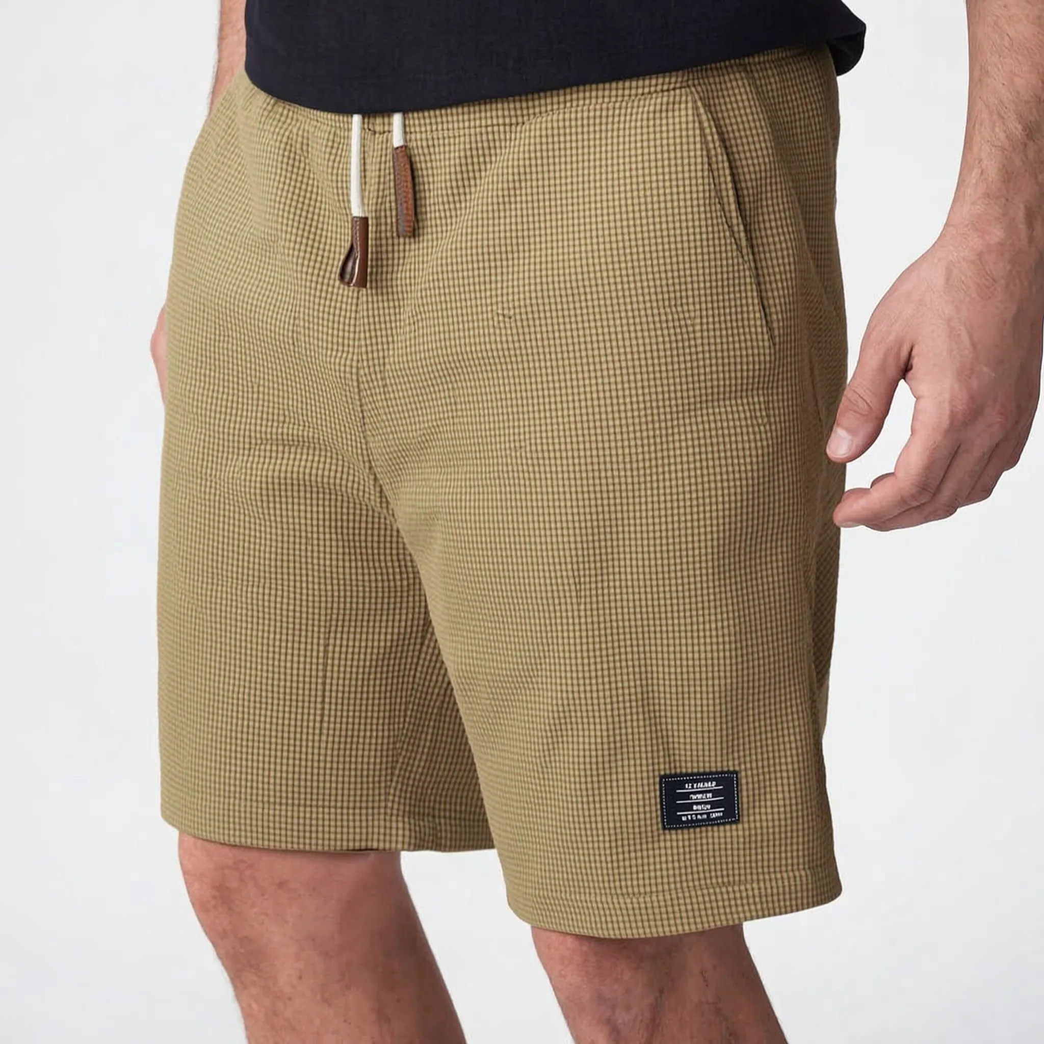 WaffleTide  - Men's Waffle Knit Shorts Casual Daytime Wear