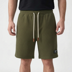WaffleTide  - Men's Waffle Knit Shorts Casual Daytime Wear