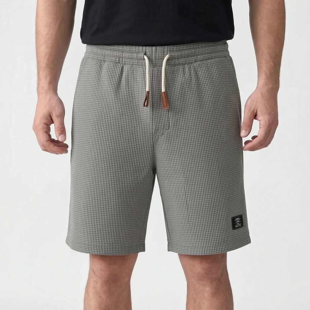 WaffleTide  - Men's Waffle Knit Shorts Casual Daytime Wear
