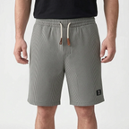 WaffleTide  - Men's Waffle Knit Shorts Casual Daytime Wear
