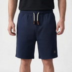 WaffleTide  - Men's Waffle Knit Shorts Casual Daytime Wear