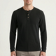 WaffleTrek  - Long Sleeve Waffle Knit Henley Shirt Casual Weekend Outings