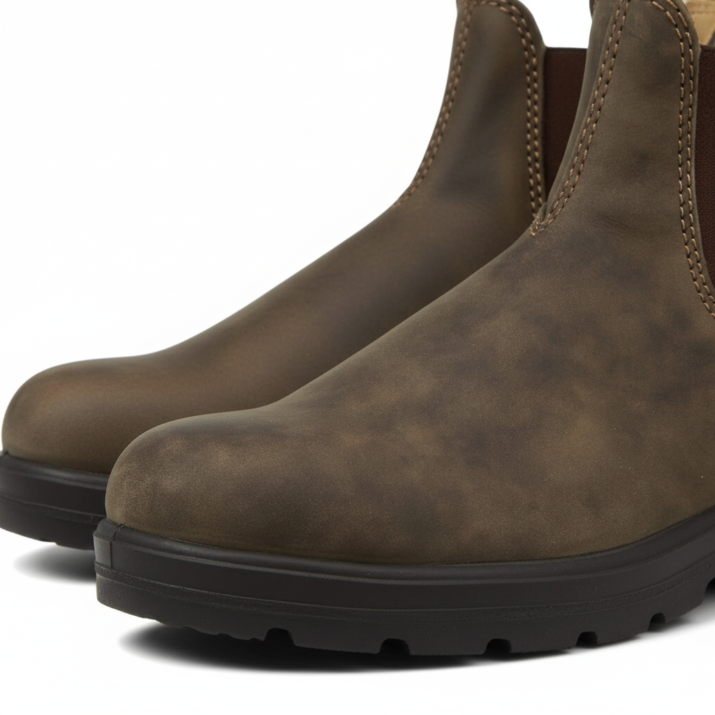 Women's pull-on Chelsea boots with elastic side panels