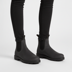 Women's pull-on Chelsea boots with elastic side panels