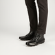 Men's crocodile-effect Chelsea ankle boots with side zips