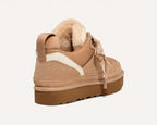 Women's lace-up ankle boots with padded collars and low heels
