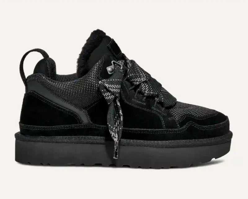 Women's lace-up ankle boots with padded collars and low heels